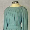 teal dress with pleats